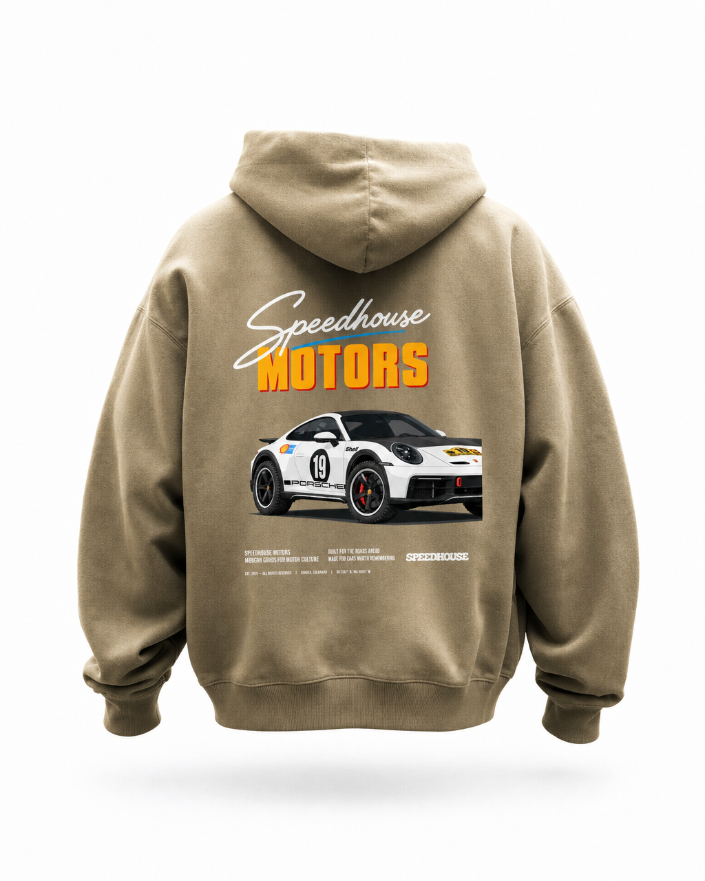 White Rallye Dakar Oversize Hoodie